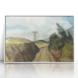 Modern Wall Art - Deep Road Scenic Landscape by Zolo Palugyay