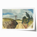 Modern Wall Art - Deep Road Scenic Landscape by Zolo Palugyay