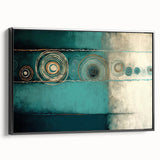 Framed canvas wall art displaying abstract strokes in black, showcasing dynamic lines and textures, perfect for modern decor in living spaces or offices.