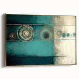 Framed canvas wall art showcasing abstract strokes in gold tones, elegantly designed to enhance modern decor, perfect for stylish living spaces.