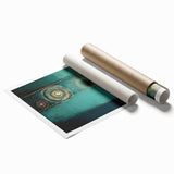 Abstract strokes wall art print showcasing vibrant colors in a dynamic design, rolled for easy shipping and display, perfect for modern home decor.