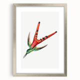 Modern Wall Art - Colorful Hummingbird | Contemporary Nature Print