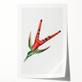 Modern Wall Art - Colorful Hummingbird | Contemporary Nature Print