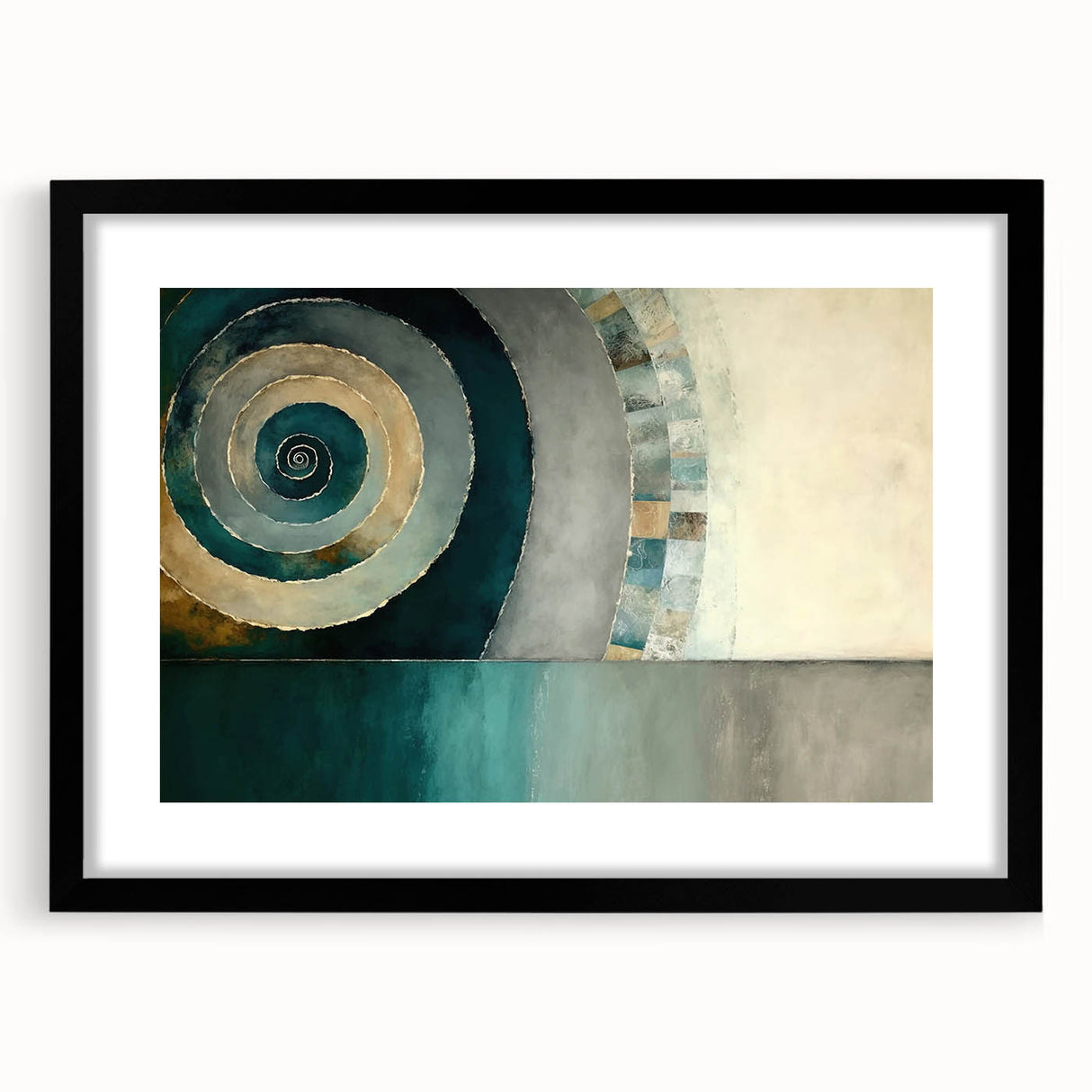 Framed abstract strokes wall art featuring bold black and white swirls on a textured mat, perfect for modern home decor and artistic interiors.