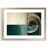 Abstract strokes wall art framed in silver, showcasing vibrant colors and dynamic patterns, perfect for modern home decor and artistic interiors.