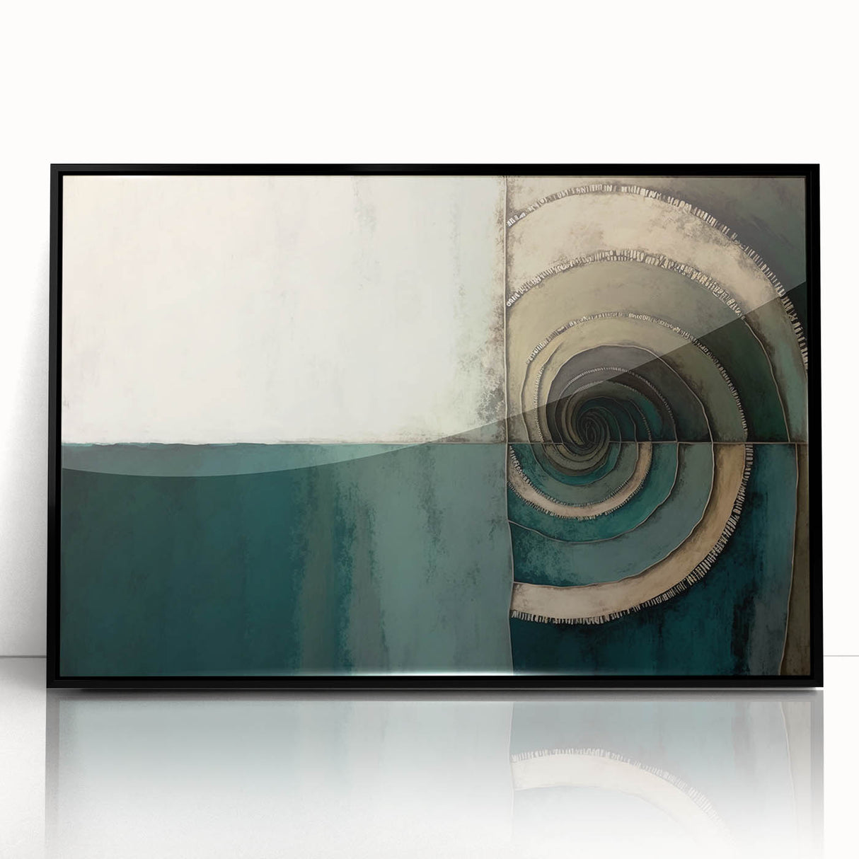 Framed acrylic wall art featuring abstract strokes in black and white, showcasing modern design elements for contemporary home decor. Ideal for minimalist aesthetics.