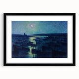 Modern Wall Art - Moonlit Boats by Maximilien Luce