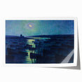 Modern Wall Art - Moonlit Boats by Maximilien Luce