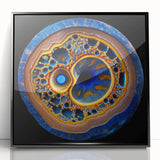 Framed abstract wall art featuring dynamic black strokes on a white background, adding a modern touch to home decor, ideal for living rooms or offices.