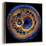 Framed abstract wall art canvas showcasing elegant silver and gold strokes, perfect for modern home decor. Ideal for adding a touch of sophistication to any room.