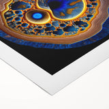 Abstract strokes wall art on rolled canvas showcasing vibrant colors and dynamic shapes, ideal for modern home decor. Perfect for adding a contemporary touch to any space.