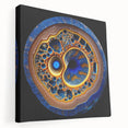 Abstract strokes wall art on stretched canvas showcasing vibrant colors and dynamic patterns, perfect for modern home decor. Ideal for adding a contemporary touch to any space.