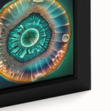 Abstract strokes wall art in a framed canvas showcasing vibrant colors and dynamic brushwork, enhancing modern home decor with a contemporary aesthetic.