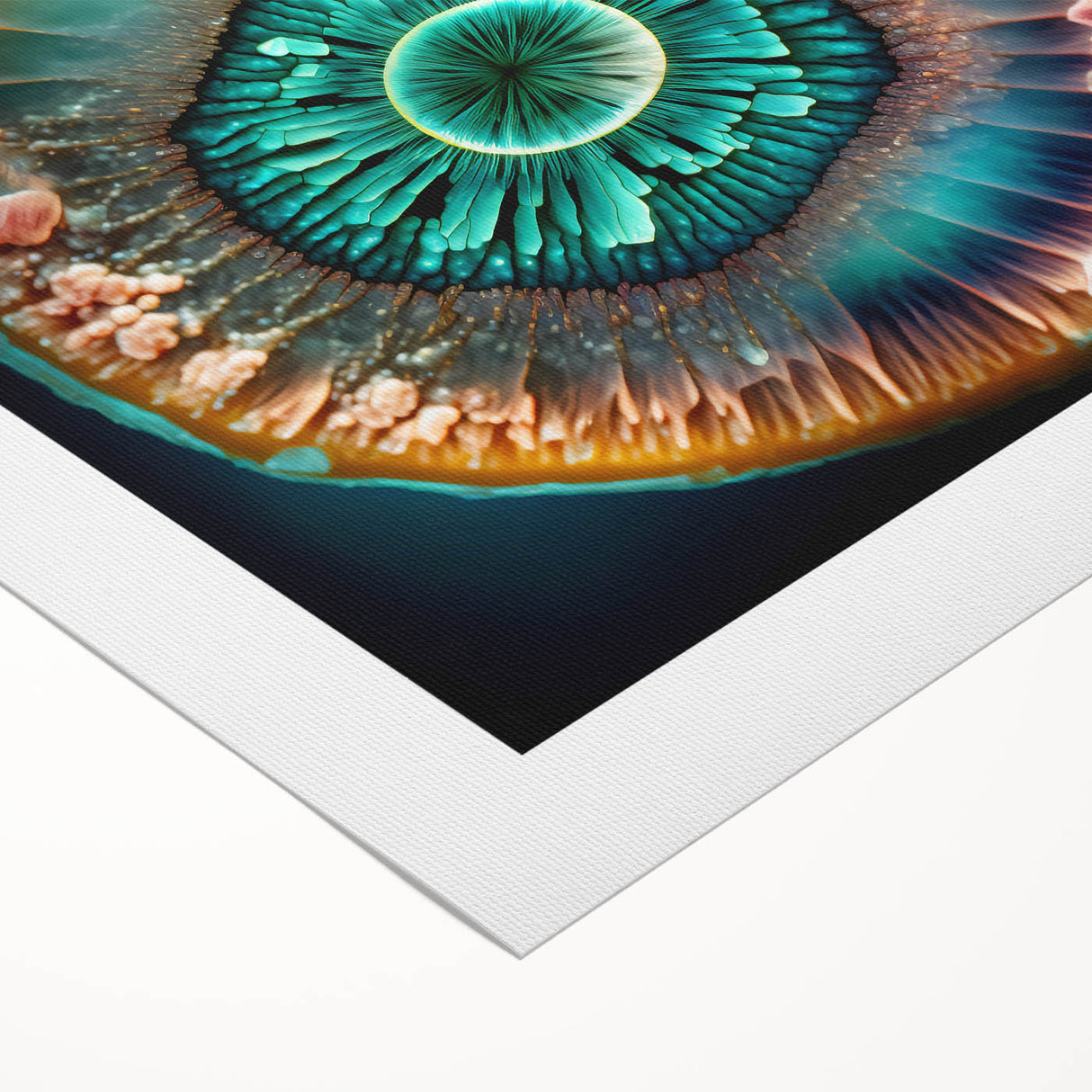 Abstract wall art canvas print showcasing vibrant, multicolored strokes in a modern design. Ideal for contemporary home decor, adding a pop of color to any space.