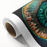 Abstract strokes wall art on rolled canvas showcasing vibrant colors and dynamic patterns, perfect for modern home decor. Packaged securely for delivery.