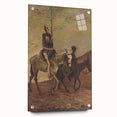 Modern Wall Art - Don Quixote & Sancho Panza | Abstract Rider Print