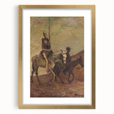 Modern Wall Art - Don Quixote & Sancho Panza | Abstract Rider Print