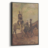 Modern Wall Art - Don Quixote & Sancho Panza | Abstract Rider Print
