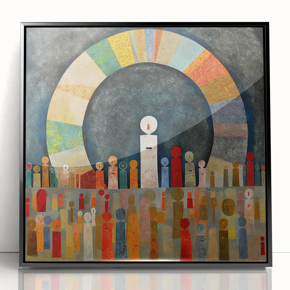 Framed abstract wall art featuring bold black strokes on a white background, perfect for modern home decor. Ideal for enhancing contemporary interiors.