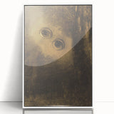 Modern Wall Art - Eyes in the Forest | Abstract Surrealist Print