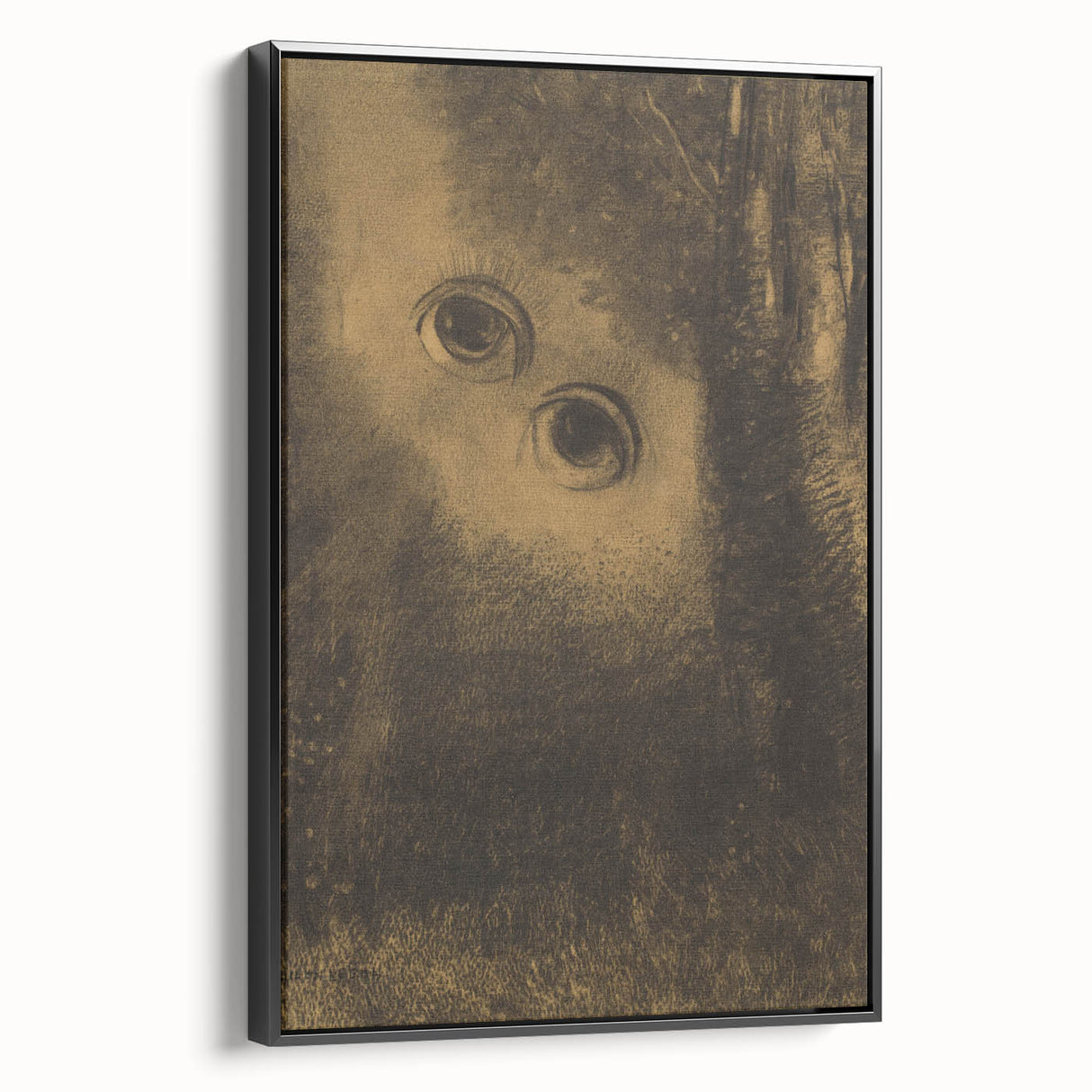 Modern Wall Art - Eyes in the Forest | Abstract Surrealist Print