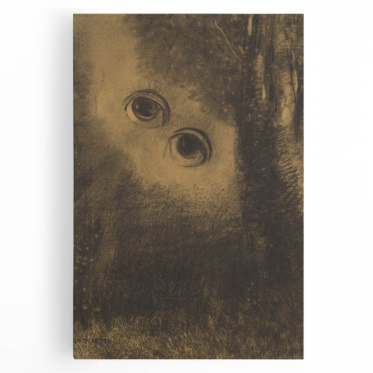 Modern Wall Art - Eyes in the Forest | Abstract Surrealist Print