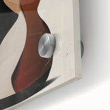 Abstract Cat Bedroom Wall Art - Black and Brown Canvas Print