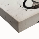 Abstract Cat Bedroom Wall Art - Black and Brown Canvas Print