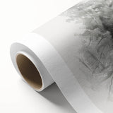 Black & White Forest Sketch – Minimalist Living Room Wall Art