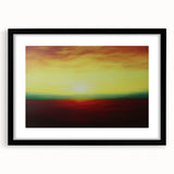 Corporate Wall Decor - Vibrant Sunset Office Canvas Print