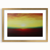 Corporate Wall Decor - Vibrant Sunset Office Canvas Print