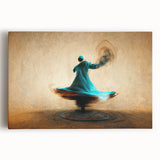 Abstract figurative wall art on stretched canvas showcasing vibrant colors and dynamic shapes, perfect for modern home decor and enhancing artistic themes.