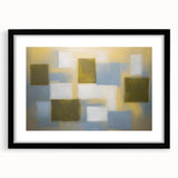 Abstract geometric frame in matte black, showcasing a modern design with sharp angles and clean lines, ideal for contemporary home decor and art display.