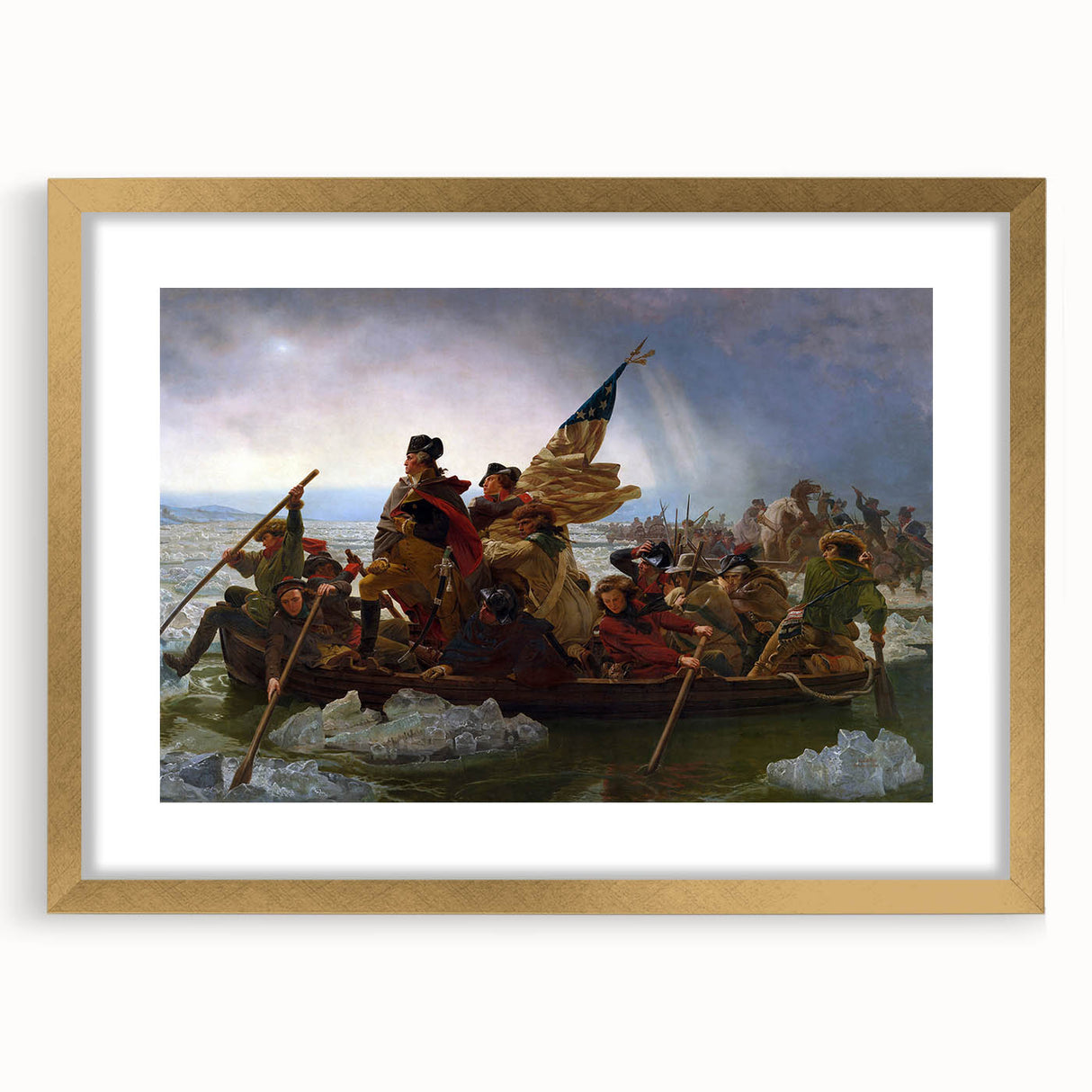 Historic Art Reproduction - Washington Crossing the Delaware Print