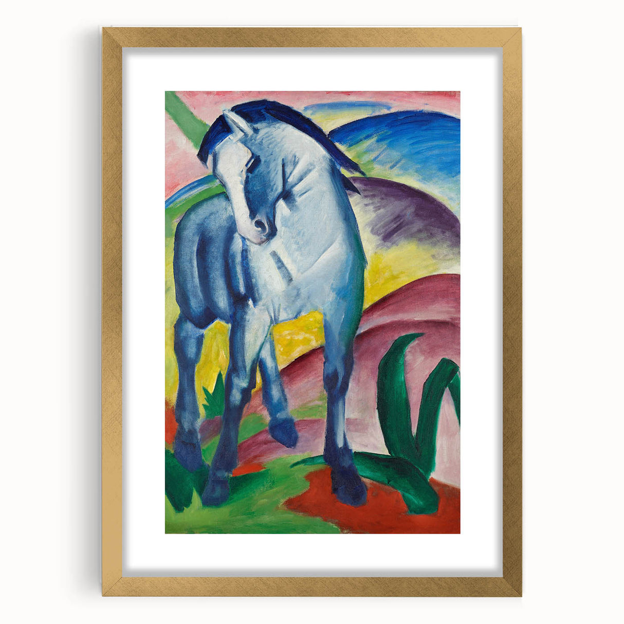 Expressionist Art: Blue Horse I by Franz Marc Canvas Print