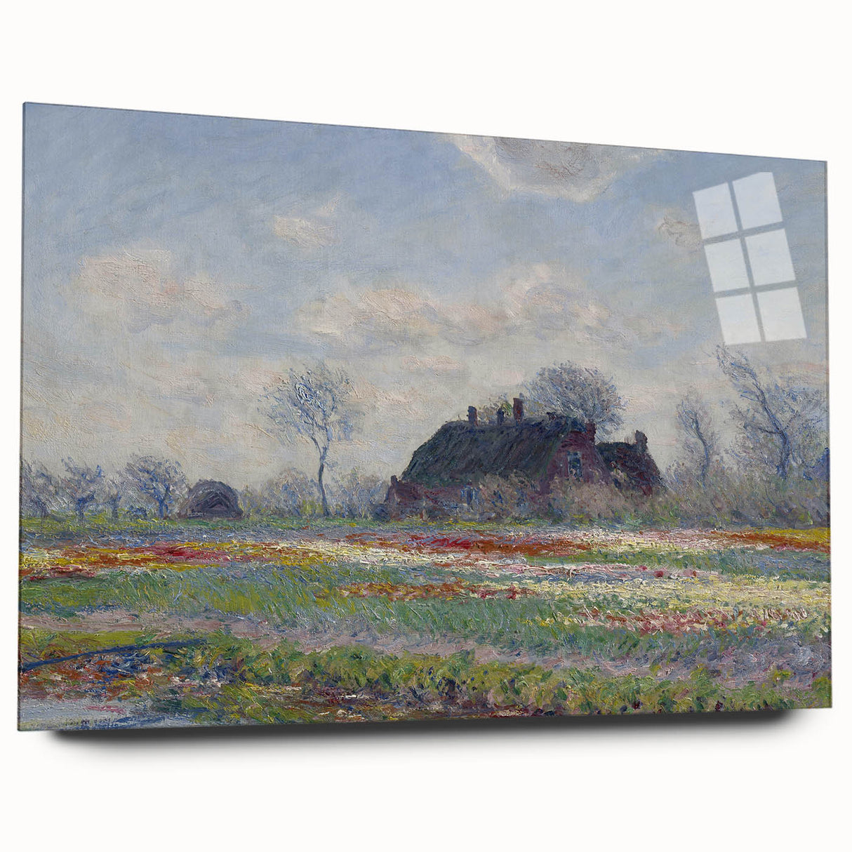 Claude Monet's Tulip Fields at Sassenheim - Impressionist Landscape Art