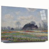 Claude Monet's Tulip Fields at Sassenheim - Impressionist Landscape Art
