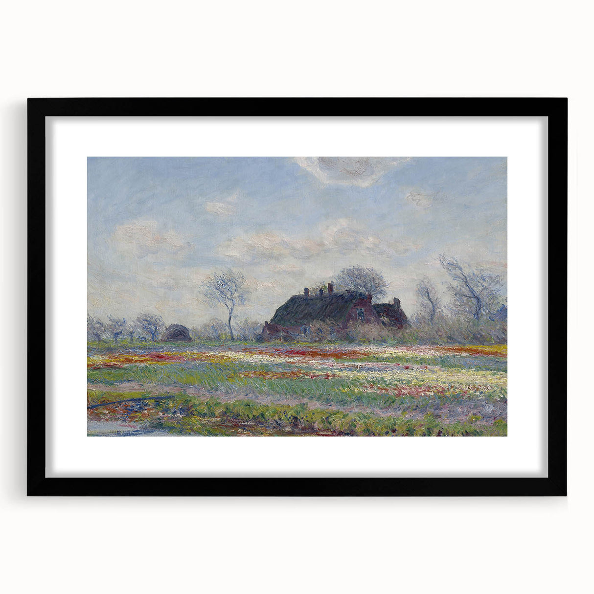 Claude Monet's Tulip Fields at Sassenheim - Impressionist Landscape Art