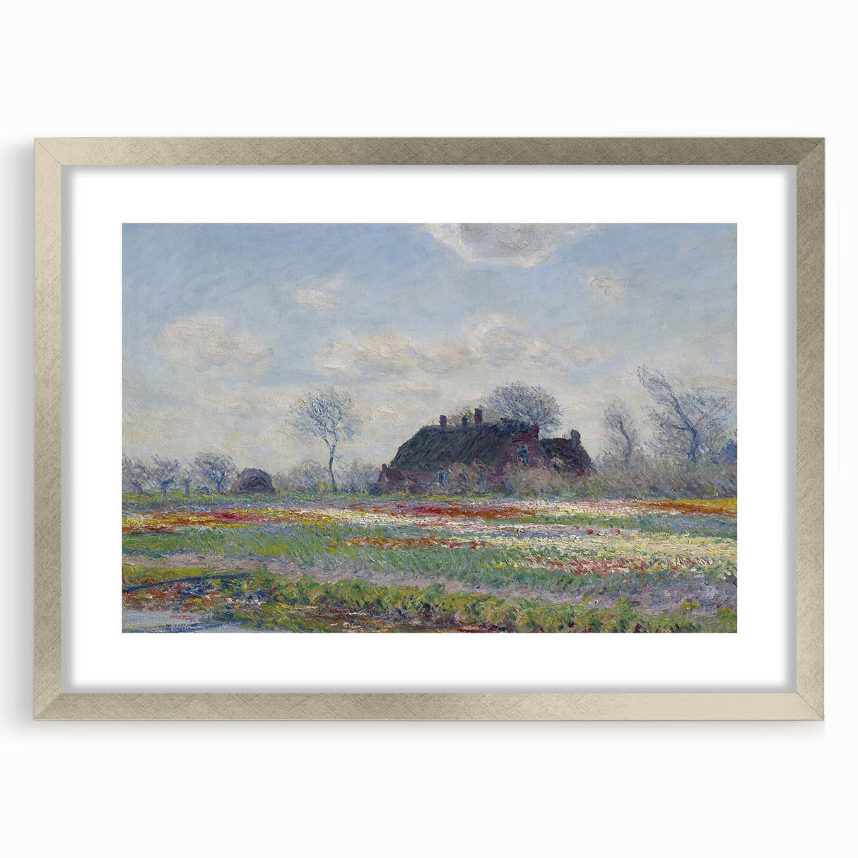 Claude Monet's Tulip Fields at Sassenheim - Impressionist Landscape Art