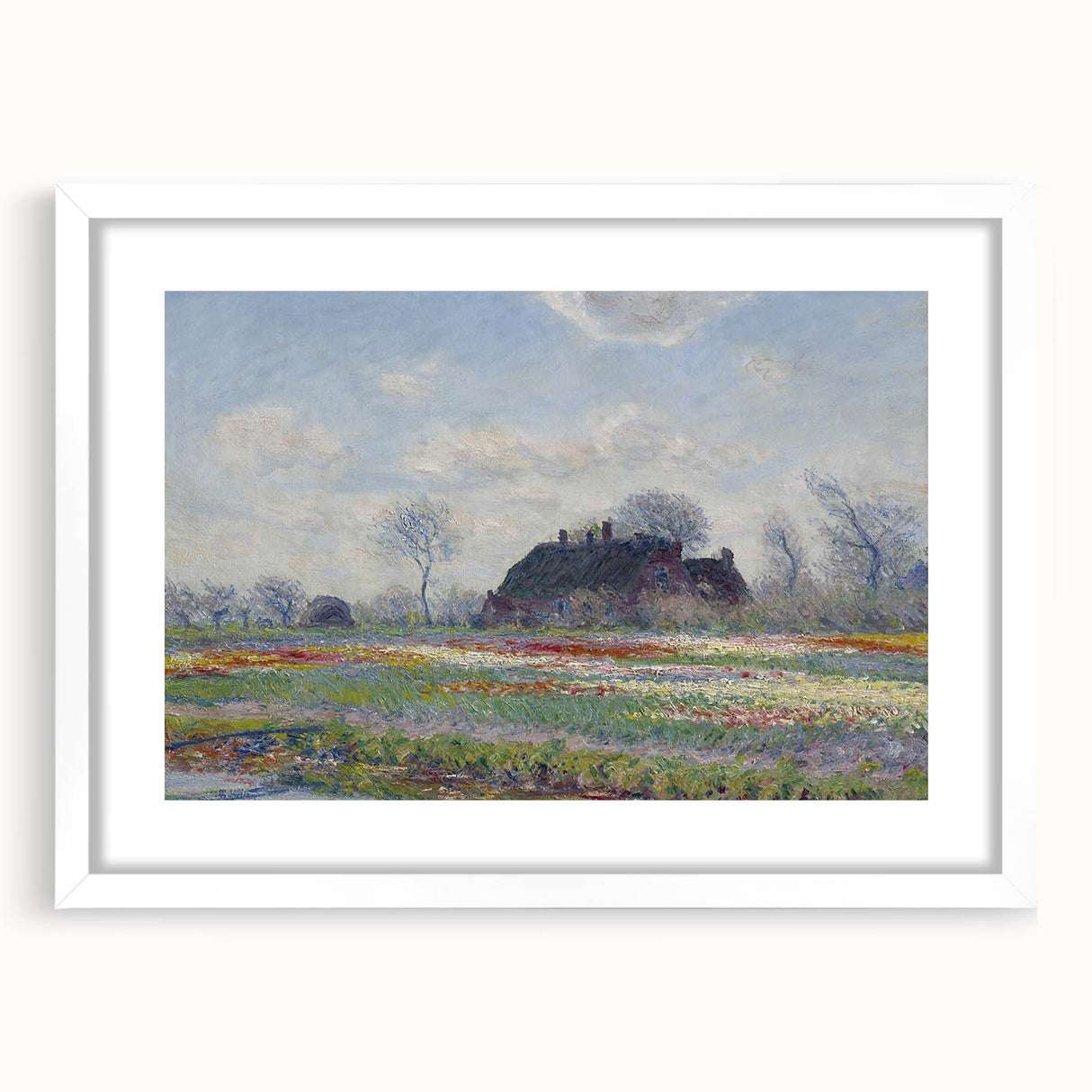 Claude Monet's Tulip Fields at Sassenheim - Impressionist Landscape Art
