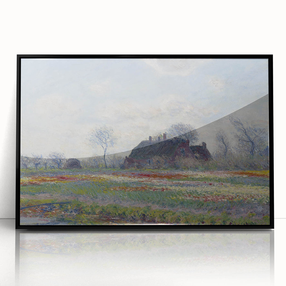 Claude Monet's Tulip Fields at Sassenheim - Impressionist Landscape Art