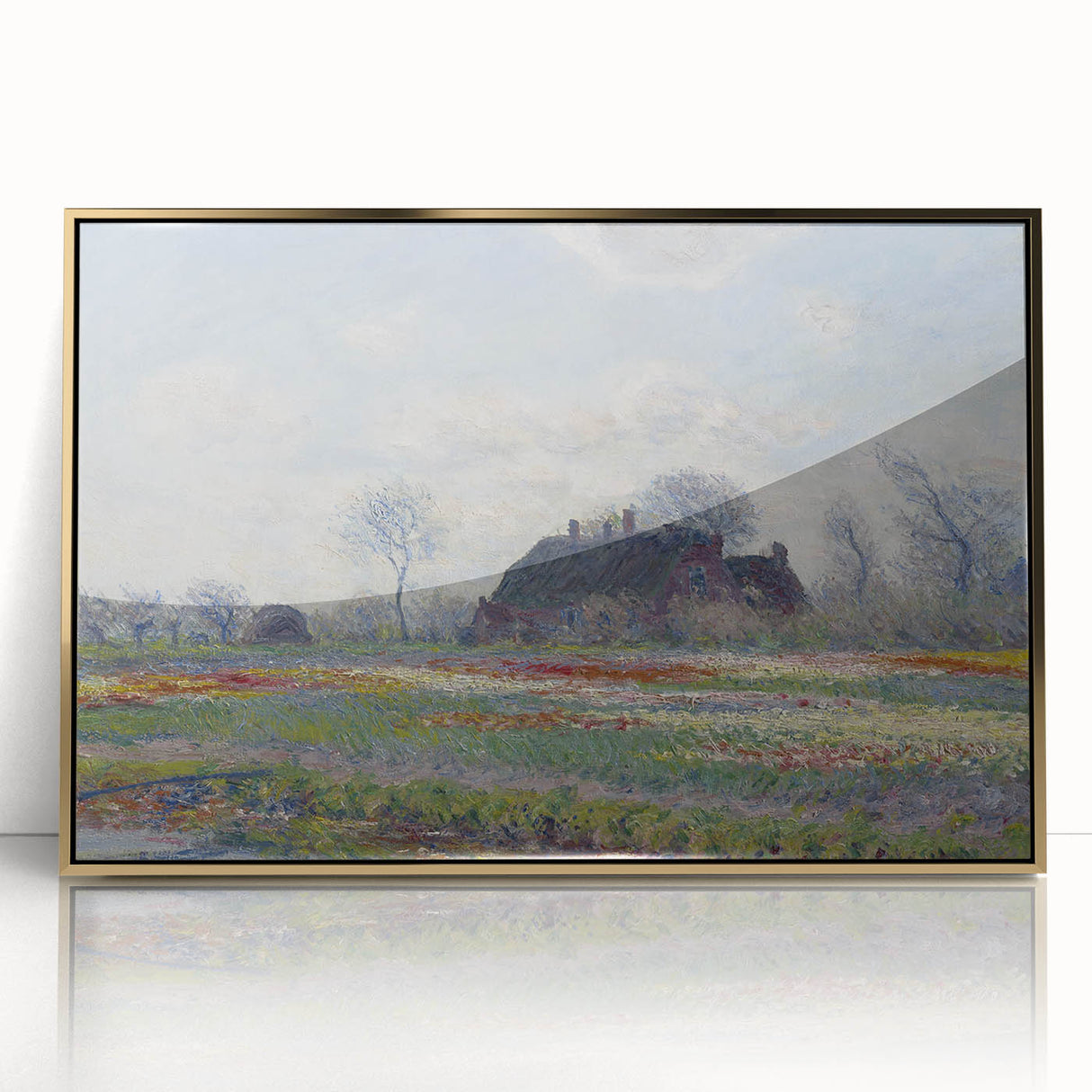 Claude Monet's Tulip Fields at Sassenheim - Impressionist Landscape Art