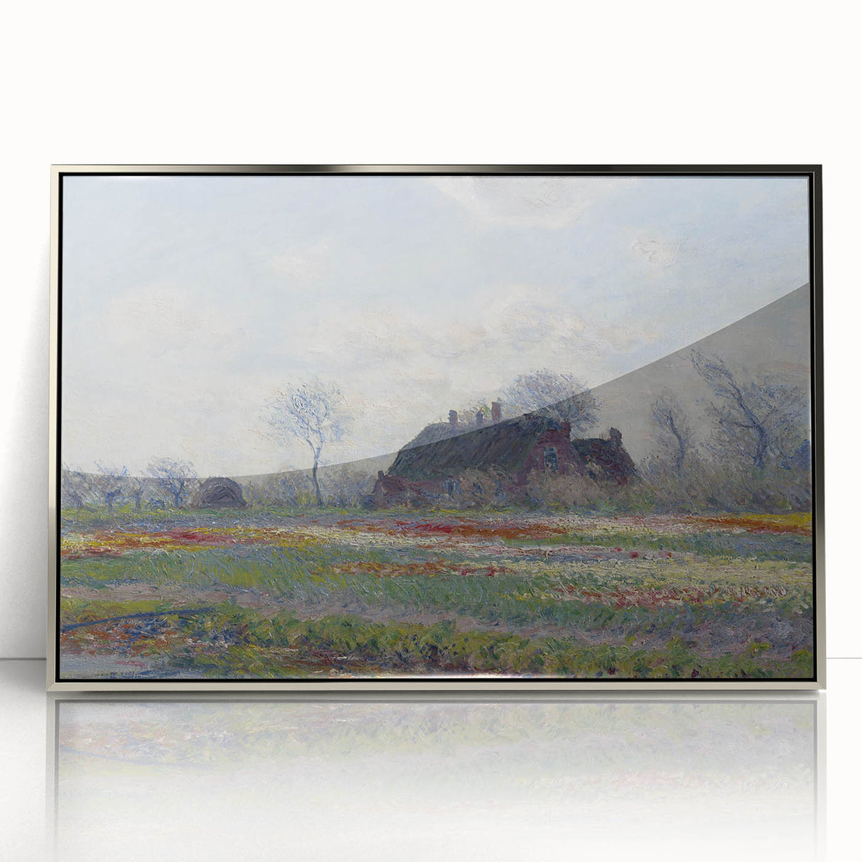 Claude Monet's Tulip Fields at Sassenheim - Impressionist Landscape Art