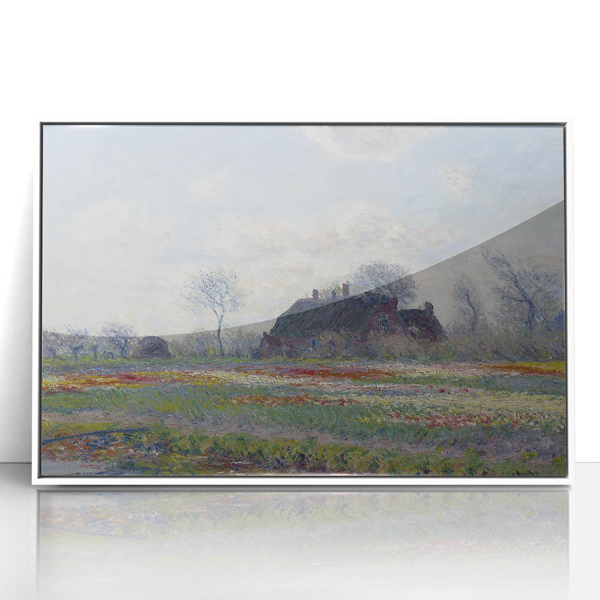 Claude Monet's Tulip Fields at Sassenheim - Impressionist Landscape Art