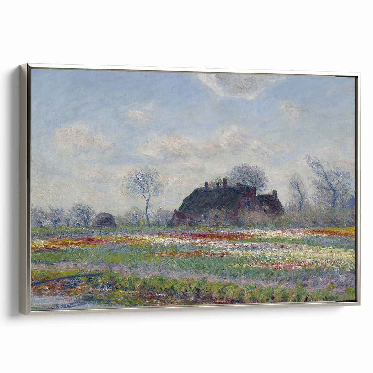 Claude Monet's Tulip Fields at Sassenheim - Impressionist Landscape Art
