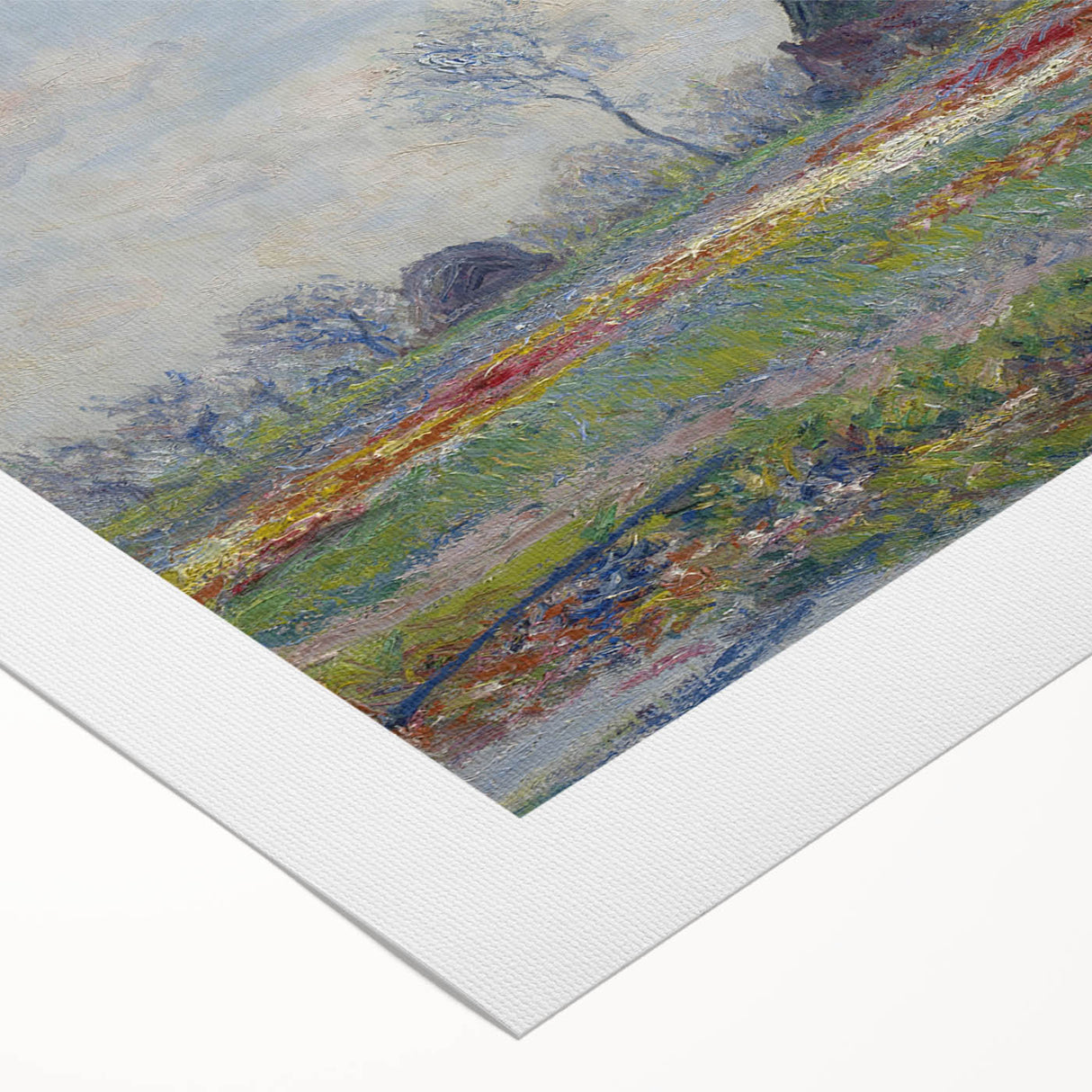 Claude Monet's Tulip Fields at Sassenheim - Impressionist Landscape Art