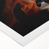 Vibrant landscape canvas art depicting expansive canyons with rich earthy tones, rolled for easy transport, ideal for enhancing home decor aesthetics.