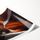 Stunning landscape print showcasing vibrant canyons in rich earthy tones, rolled for easy shipping, ideal for home decor and art enthusiasts. Perfect for adding a natural touch to any space.