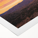 Desert landscape rolled canvas print showcasing vibrant colors and intricate details, beautifully packaged in a durable cardboard tube for safe shipping. Perfect for home decor enthusiasts and art lovers.