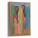Modern Wall Art of Abstract Figures - Bold Contemporary Colorful Art Print